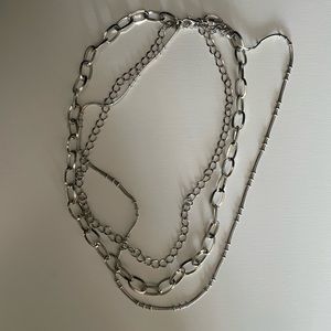 Chunky 3 chain necklace